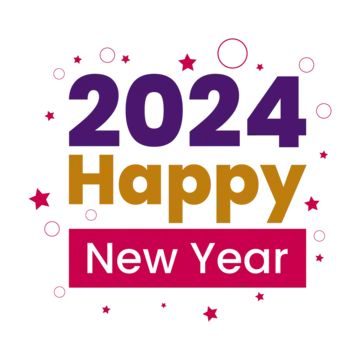 Download Free Clip Art Happy New Year 2024 for Instagram