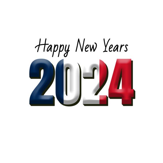 Free Clip Art Happy New Year 2024 for Facebok