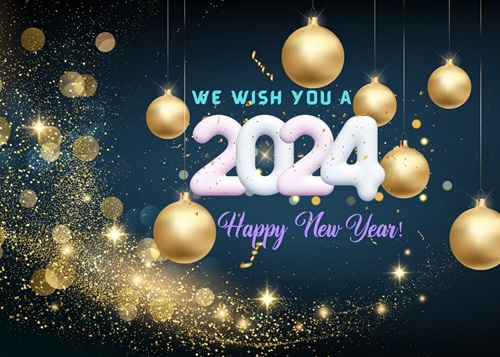 Happy New Year 2024 Desktop Wallpaper Free