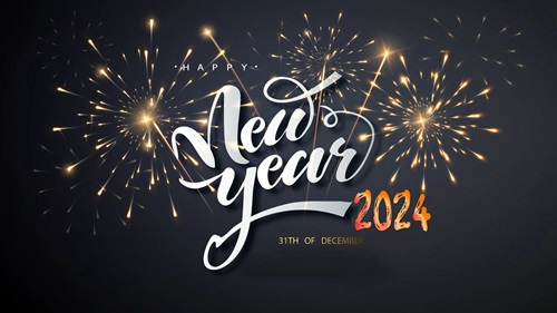Happy New Year 2024 Facebook Cover Images