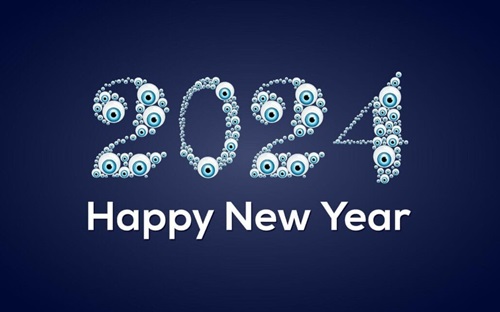 Happy New Year 2024 Facebook Cover for Friends