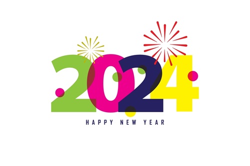 Happy New Year 2024 iPhone Wallpaper Free for Whatsapp