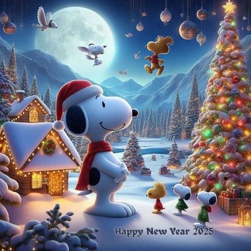 Happy New Year 2025 Snoopy Images for Instagram