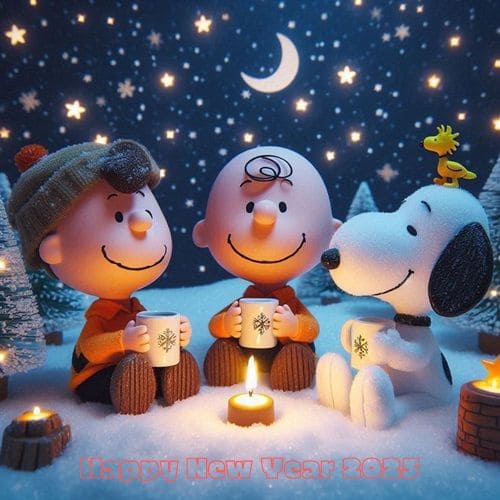 Happy New Year 2025 Snoopy Pictures