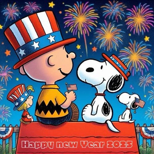 Happy New Year 2025 Snoopy