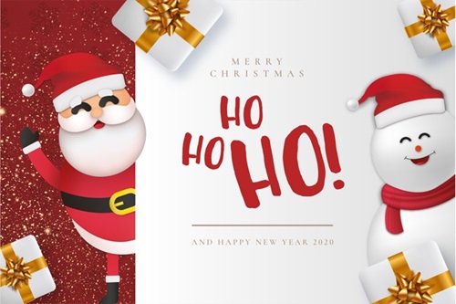 Ho! Ho! Ho! Merry Christmas Facebook Images Download