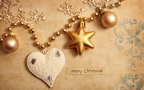 Merry Christmas Greeting Card for Facebook