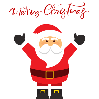Santa Merry Christmas Clipart
