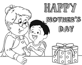 Mothers Day Coloring Page for Grandma