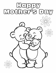 Mothers Day Coloring Page for Kids
