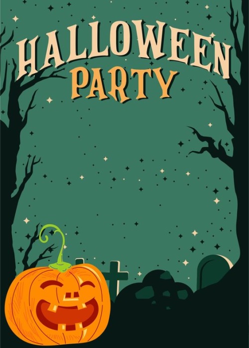 Halloween Party Card Pictures for Facebook