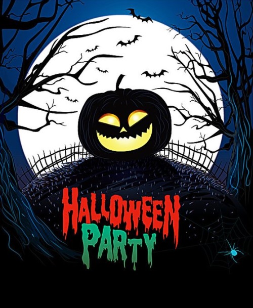 Halloween Party Card Pictures for Instagram
