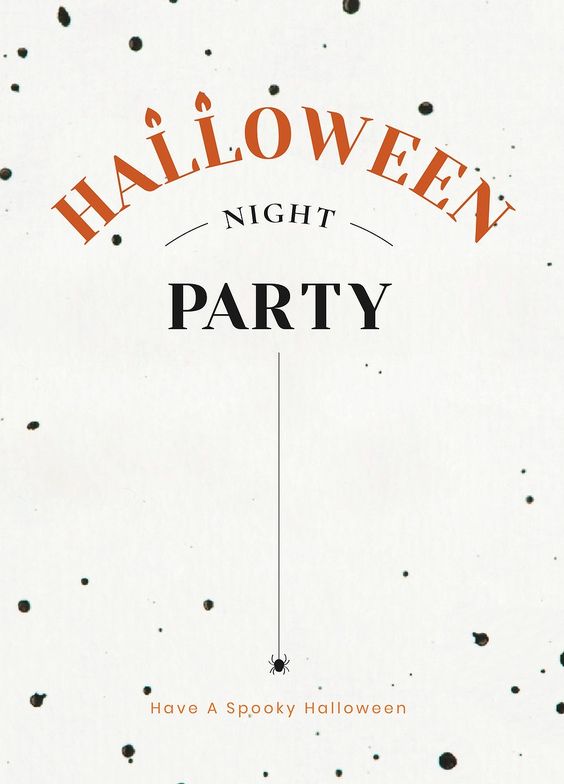 Happy Halloween 2024 Party Card