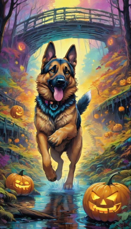 Happy Halloween Dog Witch Images