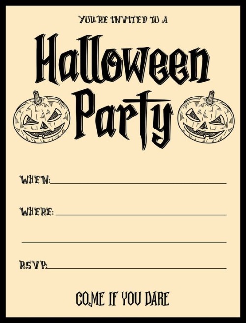 Invitation Halloween Party Card Images for Boyfriend