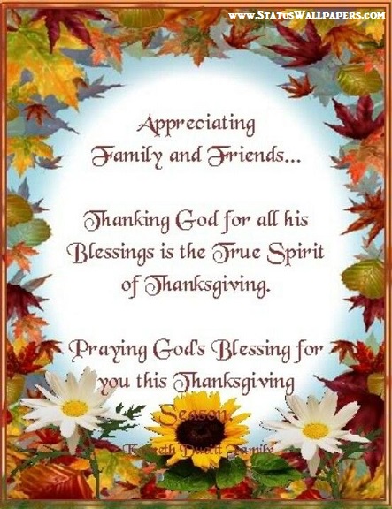 Thanksgiving Prayer for Family