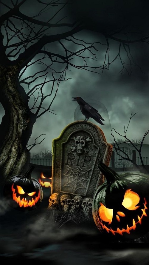 iphone Halloween Background R.I.P Wallpaper