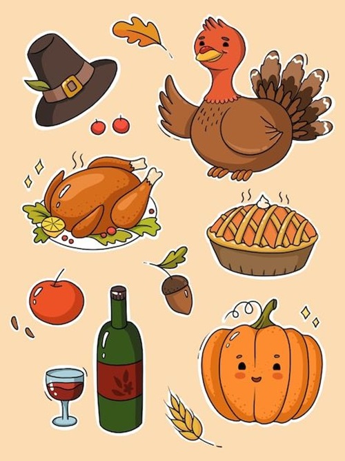 Happy Thanksgiving Clipart Free for Family