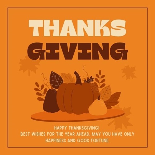 Happy Thanksgiving Greeting Cards for Whatsapp