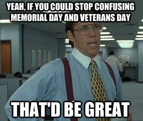 Happy Veterans Day Meme for Friends