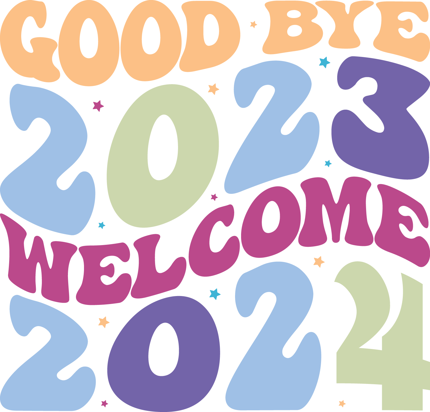 Goodbye 2023 Welcome New Year 2024 Messages