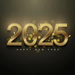 Happy New Year 2025 GIF with Message