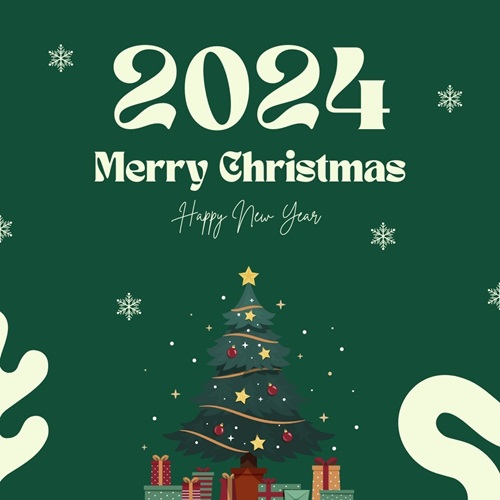 Merry Christmas 2024 Card for Lovers