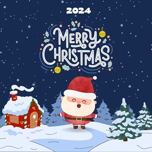 Merry Christmas 2024 Images for iPhone Free Download