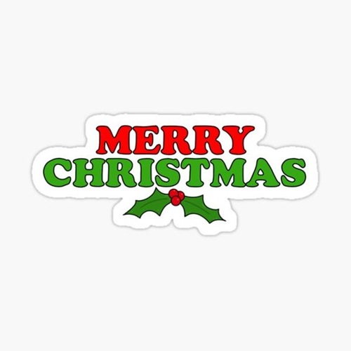Merry Christmas Eve Clipart for Instagram