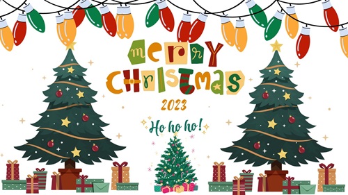 Merry Christmas Greetings Cards 2023 for Facebook