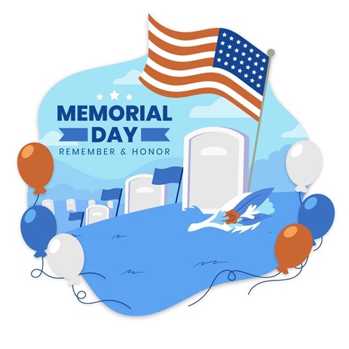 Happy Memorial Day Flag Images