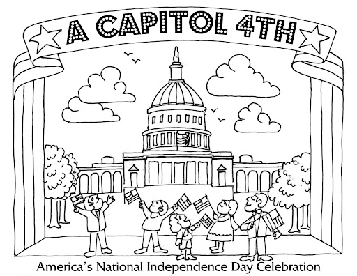 4th of July Coloring Pages Free
