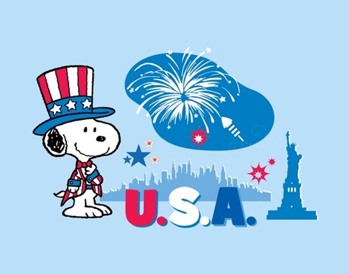 4th of July Snoopy Images