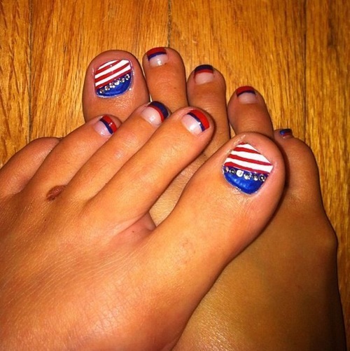 Best USA 4th of July Nail Art