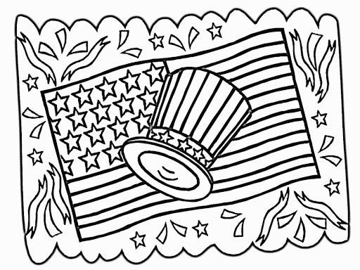 Happy 4th of July Coloring Pages in HD