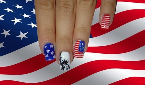 Happy 4th of July Nail Art for Adults