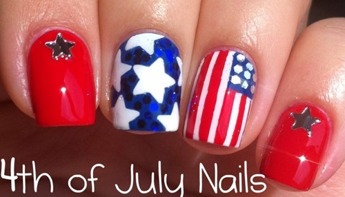 Happy 4th of July Nail Art for Women