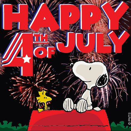 Happy 4th of July Snoopy Images for Friends
