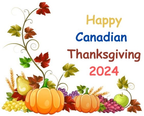 Canadian Thanksgiving 2024 Clipart Images for Family