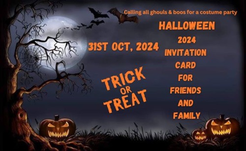 Halloween 2024 Invitation Card