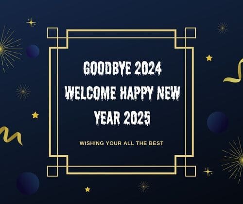 Goodbye 2024 Welcome Happy New Year 2025