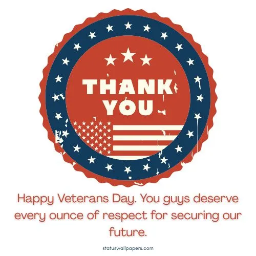 Thank You Veterans Day Wishes Messages