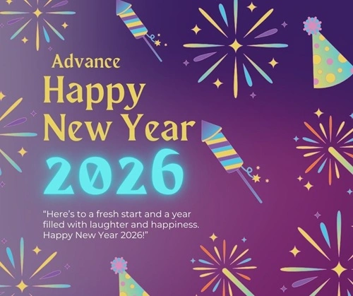 Advance New Year Eve 2026 Wallpaper