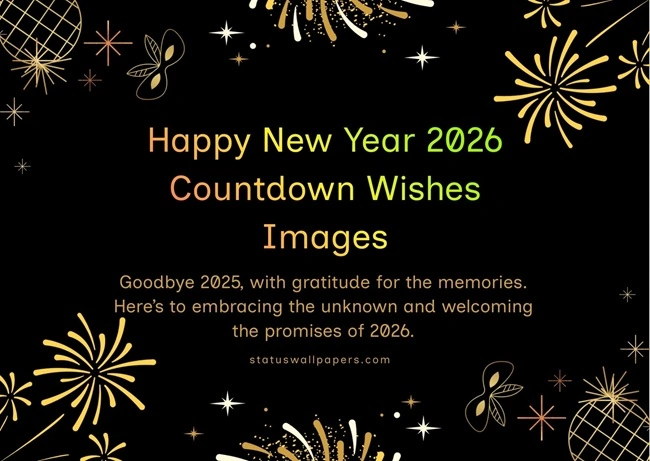 Happy New Year 2026 Countdown Wishes Images