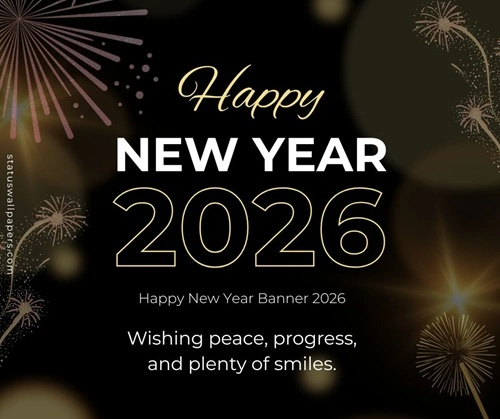 Happy New Year Banner 2026