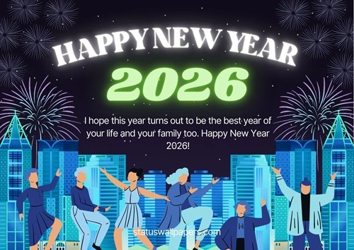 Happy New Year Hopeful Wishes 2026 for Friends