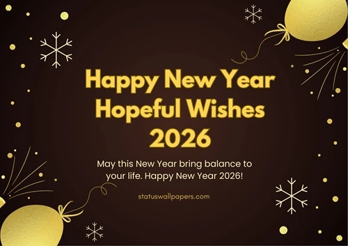 Happy New Year Hopeful Wishes 2026