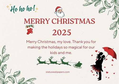 Merry Christmas 2025 Wishes for Wife Merry Christmas 2025 Wishes for Wife