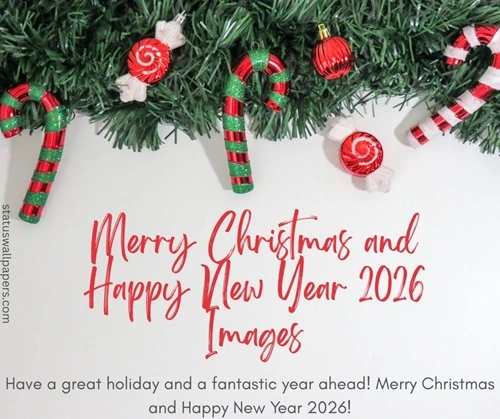 Merry Christmas and Happy New Year 2026 Images