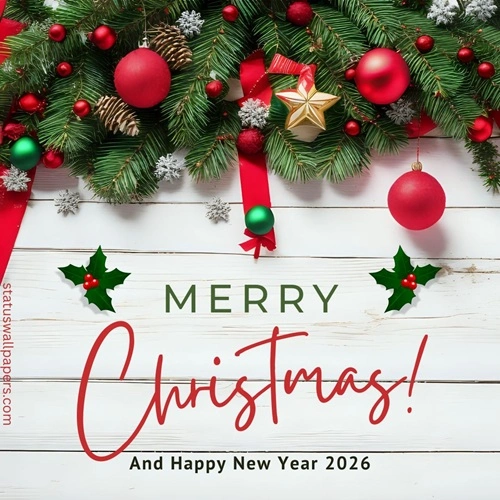 Merry Christmas and Happy New Year 2026 Motivational Images
